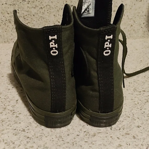Converse O.P.I Olive Green High-Top Sneakers - Picture 4 of 13